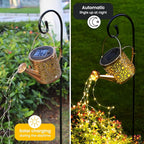 X-PREK Solar Garden Lights Outdoor Lanterns Decoration, Metal Solar Watering - Image 4