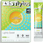 40 Sticks Sugar Free & 0 Calorie Electrolyte Hydration Packets, Low Sodium by ZestLytes