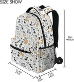 Wamika Bernese Mountain Dog Kids Backpack Cute Puppy Paw School Backpacks Boys - Image 2