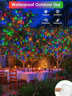 RGB Color Changing 33Ft 100LED 4th of July Fairy Lights Battery Operated - Image 6