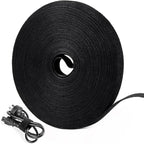 OneLeaf 46ft x 1/2inch Fastening Cable Ties Roll, Reusable Self-Gripping Strips by OneLeaf