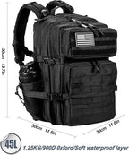 LHI Military Tactical Backpack for Men and Women 45L Army 3 Days Assault Pack - Image 2