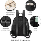 LOVEVOOK Mini Backpack for Women Light Weight Small Waterproof Backpack Purses - Image 4