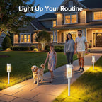 LETMY Solar Pathway Lights Outdoor, 8 Pack Solar Lights Outdoor Waterproof IP65 - Image 2