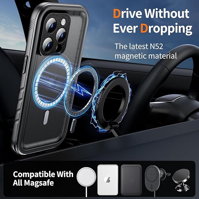 Cozycase for iPhone 13 Pro Waterproof Shockproof Dust Proof Case - Image 3