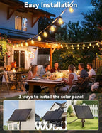 Brightever 50FT Solar String Lights Outdoor Waterproof, Patio Lights Solar - Image 8