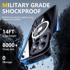 Red2Fire for iPhone 15 Pro Case Waterproof, Phone Case 6.1" Black/Clear - Image 3