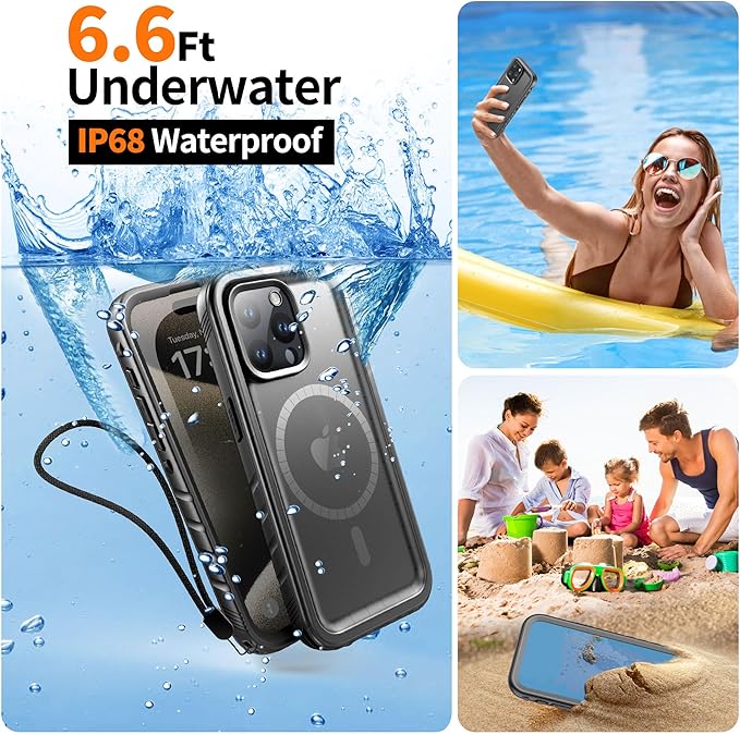 Cozycase for iPhone 15 Pro Max Waterproof Shockproof Dustproof Case - Image 3