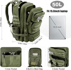 Military Tactical Backpack 50L Large Day Backpack - Image 3