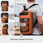 STOVER 5/10/25/30/40/55L Waterproof Dry Bag- Roll-Top Backpack w/Phone Case- - Image 3