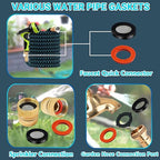 KEZE 24 Sizes Plumbing Washers Assorted Kit 165 PCS Garden Hose Washer Rubber - Image 4