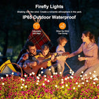ASMAD Solar Lights Outdoor, Solar Garden Lights, Outdoor Decorations, Firefly - Image 3