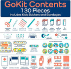 KeepGoing Travel First Aid Kit for Kids – 130 Pc. for Car, Diaper Bag & Backpack - Image 7