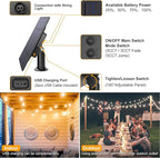 Mlambert 2 Pack Each 48FT 3-Color in 1 Solar String Lights Outdoor, Dimmable - Image 5