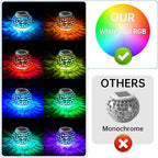 WSgift Color Changing Solar Powered Glass Mosaic Ball Led Garden Lights - Image 4