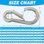 Marine Grade 316 Stainless Steel Carabiners Heavy Duty, Durable & Rust-Free - Image 6