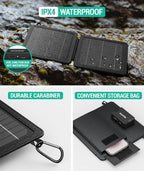 BLAVOR 10W Portable Solar Charger, Small Foldable Solar Panel - Image 5
