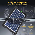 SUNAPEX 12V Solar Battery Charge: 8W Waterproof Portable Solar Panel Kit - Image 3