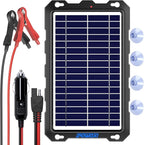 POWOXI Upgraded 7.5W-Solar-Battery-Trickle-Charger-Maintainer-12V Portable by POWOXI