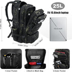 Military Tactical Backpack 25L Day Backpack - Image 3