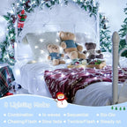 JMEXSUSS 132 ft 400 LED White Christmas Lights Indoor Outdoor Waterproof - Image 9