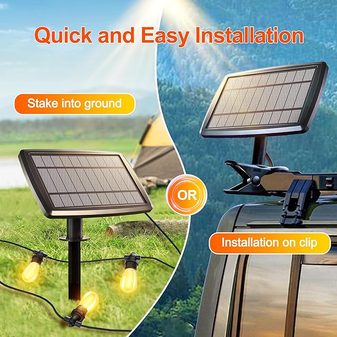 Stright 55FT Solar String Lights Outside Remote Control - Image 3
