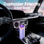 24 oz Insulated Water Bottle for Women: Meoky Stainless Steel Metal Water Bottle - Image 7