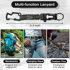 DDOUT Heavy Duty Paracord Lanyard 550 Paracord Braided Keychain - Image 4