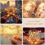 Lakumu Warm White String Lights, 32FT Rechargeable, Decor - Image 7