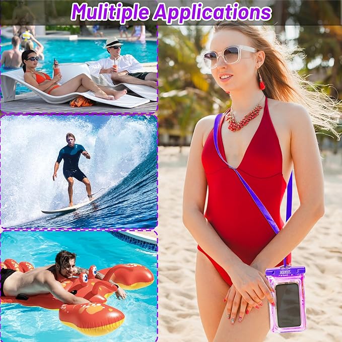 Personalized Initial Waterproof Phone Pouch Case - Image 6