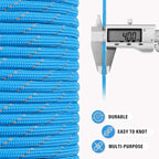Reflective Paracord Rope 750 lb - 500ft 5/32" Parachute Cord 4MM 12-Strand para - Image 6
