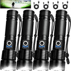 MIXILIN Rechargeable Flashlights High Lumens, 4 Pack 99, 000 Lumens Super by MIXILIN