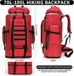Hiking Backpack for Men 70L/100L Camping Backpack Military Rucksack Molle 3 - Image 2