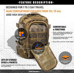 Miramrax Tactical Backpack Military Army Daypack - Image 5