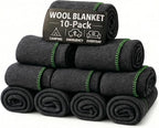 Wool Camping Blanket 10-Pack by JmrUsaInc