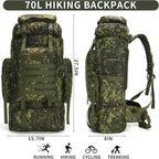 Hiking Backpack for Men 70L/100L Camping Backpack Military Rucksack Molle 3 - Image 2