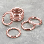 Gkeygo Key Ring Clip, 1 Inch Keychain Rings, 8 Pack Round Carabiner Clip - Image 8