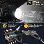 Headlamp Rechargeable Super Bright, 2 Pack High Lumen LED Head Lamp - Image 7