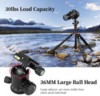 Professional Tripod for Camera, Victiv 81 inch Aluminium Compact Travel Camera - Image 3