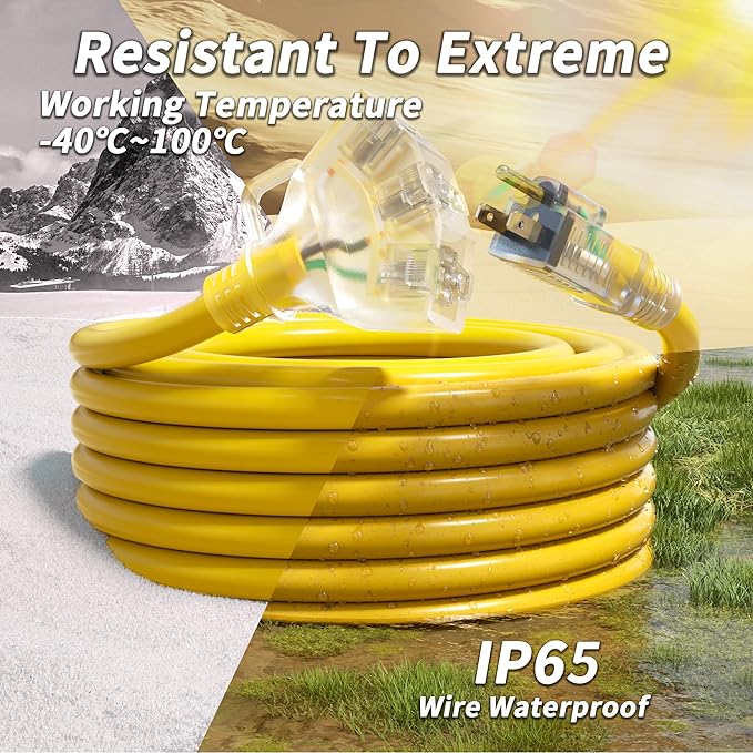 PlugSaf 6 FT 12/3 Gauge Outdoor Extension Cord - Image 5