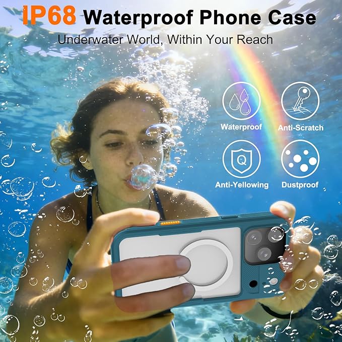 for iPhone 17 Pro Max Case, IP68 Waterproof Full Body Protective Cover - Image 4