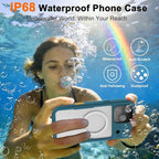 iPhone 17 Pro Case, Magnetic Waterproof IP68 Underwater Protection, Military - Image 4