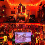 JMEXSUSS 200 LED Orange Halloween Lights Outdoor, 66ft Connectable Halloween - Image 9