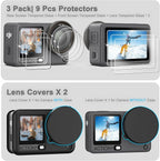 FiTSTILL Silicone Rubber Case+3Pack Tempered Glass Protector Compatible - Image 5