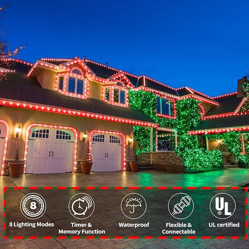 150ft LED Rope Lights Outdoor, 1080 LED Connectable and Flexible Tube Lights - Image 2