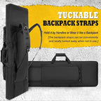 DULCE DOM 36 42 48 Inch Double Rifle Case, Tactical Soft Padded Backpack - Image 6