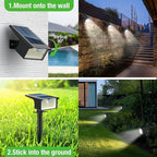 Nipify Solar Spot Lights Outdoor Motion Sensor, 3 Modes Solar Landscape - Image 4