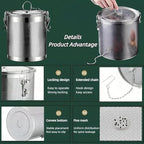 Stainless steel cylindrical seasoning filter, Mesh Design Tea Ball Strainer - Image 2