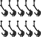 Mystic Colonial Rustic Cast Iron Wall Hooks, Heavy Duty Retro Utility Hooks - Image 9
