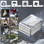 Crisonky Emergency Mylar Thermal Blankets, Designed - Image 3